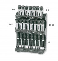 Proxxon 28148 MICRO-Driver Screwdriver 15 Piece Set Spare Parts